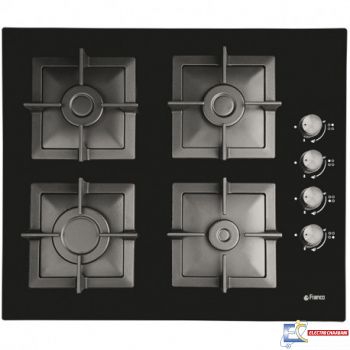 Plaque De Cuisson Vitro FRANCO 60345-BF 4 Feux 60 cm Noir