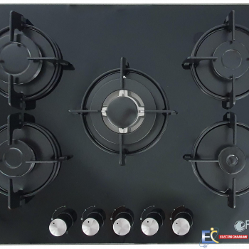 Plaque de Cuisson FRANCO 5 feux vitro noir - 70354-BF