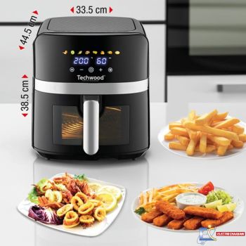 Friteuse Sans Huile TECHWOOD TFR-866SHD 8L - 1700 W  - Noir