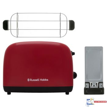 GRILLE PAIN RUSSELL HOBBS 26554-56 COLOR PLUS - 2 fentes - 1600W - Rouge