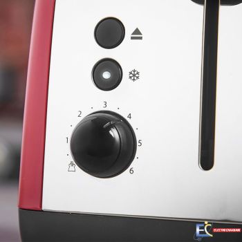 GRILLE PAIN RUSSELL HOBBS 26554-56 COLOR PLUS - 2 fentes - 1600W - Rouge