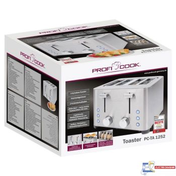 Grille Pain PROFICOOK PC-TA1252 1500W - Chrome
