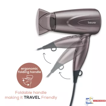 Sèche cheveux compact pliable BEURER HC17 - 1300W
