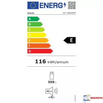 Réfrigérateur Hoover 350Litres Nofrost Inox - HLF1864XM