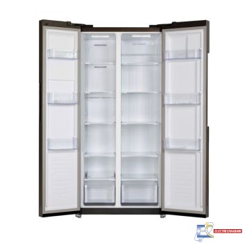 Réfrigérateur Side By Side Hyundai HYN-91SBS2DBG  - Inverter - 549L - NoFrost - Verre Noir - 91 Cm