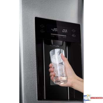 Réfrigérateur Side By Side Hyundai HYN-91SBSIM.BG Inverter 556L - NoFrost - Verre Noir