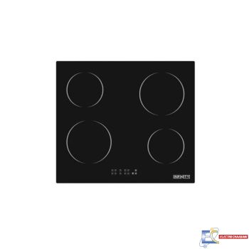 Plaque de Cuisson Encastrable Electrique INFINITY T60401 BL Vitrocéramique - 4 Feux