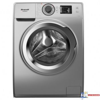 Lave Linge Automatique Front BRANDT 7Kg 1400tr Intellect A+++  Silver - BAM74SS