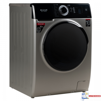 Lave Linge Frontale BRANDT BAM102QVSBL 10.5 Kg - Silver