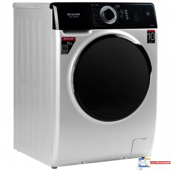 Lave linge Frontale Brandt BAM104QVWBL  10.5 ,KG - 1400 trs - Vapeur + Aspirateur Balai 2En1 Brandt ASB600R Offert
