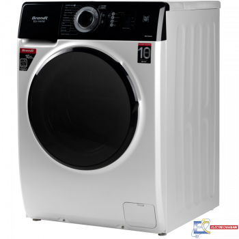 Lave linge Frontale Brandt BAM104QVWBL  10.5 ,KG - 1400 trs - Vapeur + Aspirateur Balai 2En1 Brandt ASB600R Offert