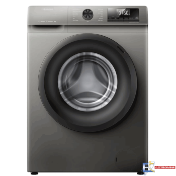 Machine à Laver Frontale Hisense WFQP8014EVMT - 8Kg - Silver