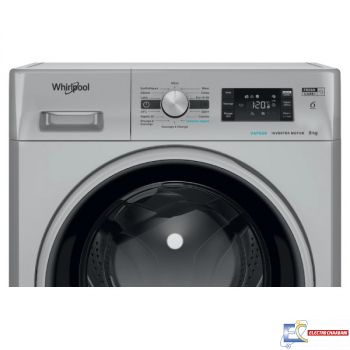 Lave Linge Whirlpool Frontale  8kg  1200Tours/min - 6ème sens - Silver - FFWB 8248 SBS V NA