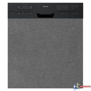 Lave Vaisselle Semi Encastrable FOCUS F502B 12 Couverts - Noir