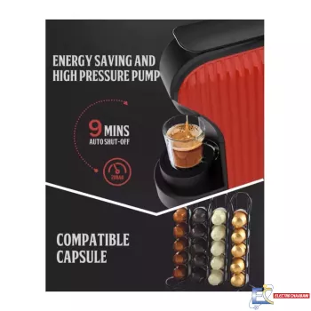 Machine À Café Expresso Florence SC-033 1400W - Rouge