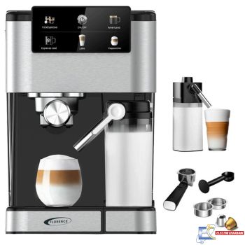 Machine à Café Florence HK-430 1350W 1.5L - Silver