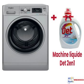 Lave Linge Whirlpool Frontale  8kg  1200Tours/min - 6ème sens - Silver - FFWB 8248 SBS V NA