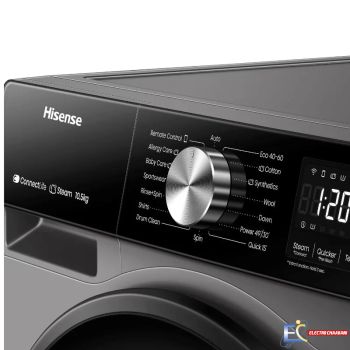 Lave Linge Frontal Inverter HISENSE WF3S1043BT 10.5kg - Dark Silver