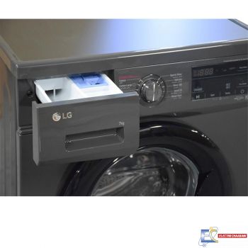 Lave linge Frontale LG F2J3QYG6J - 7Kg - 1200 Tours - Noir