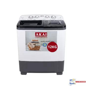 Machine à Laver Semi Automatique AKAI AK_WM11TA - 11Kg - Blanc