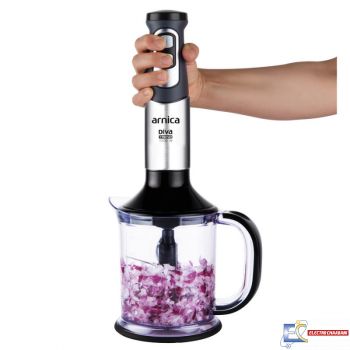 Mixeur Plongeant 3En1 ARNICA Diva 1200W - GH21592 - Inox