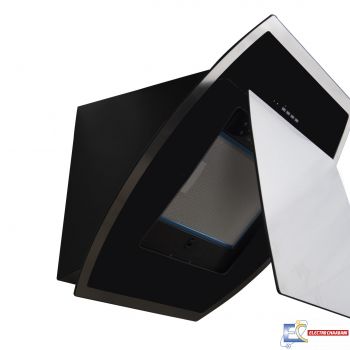 Hotte Décorative MONTBLANC 60 cm - Inox/Noir - HDI60BLX