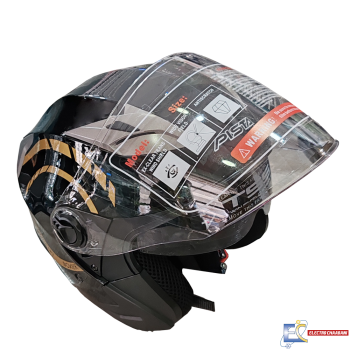 CASQUE MODEL JET PISTA NOIR/GOLD  - L