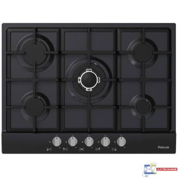 Plaque de Cuisson FOCUS F478B 5 Feux 70 cm - Noir