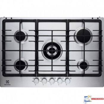 PLAQUE DE CUISSON ELECTROLUX EGG7353NOX - 75 CM - INOX - 5 Feux