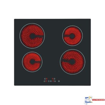 Plaque de cuisson ELLETI VC640 4 feux - Vitro Céramique - Noir