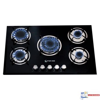 Plaque de cuisson encastrable Star One 5 Feux - Noir -  ST-G801
