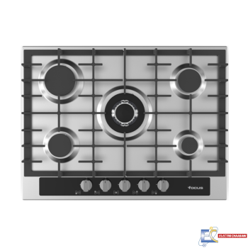 Plaque de Cuisson FOCUS F403X 5 Feux INOX – 70 cm