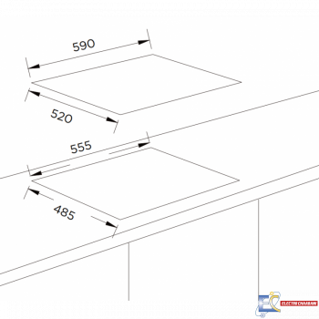 Plaque de cuisson encastrable PREMIUM AP 1640 BS02 - 4 Feux - 60 cm - Noir