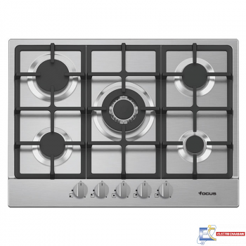 Plaque de Cuisson  FOCUS F478X 5 Feux INOX - 70 cm