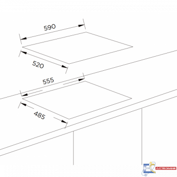 Plaque de Cuisson Encastrable 60cm PREMIUM - AP1641.BS03