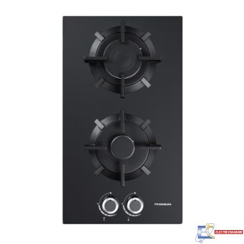 Plaque de Cuisson Encastrable Premium AP32.BS02 - 2 Feux - 30Cm - Noir
