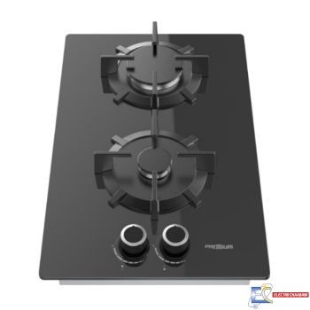 Plaque de Cuisson Encastrable Premium AP32.BS02 - 2 Feux - 30Cm - Noir