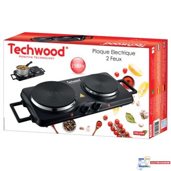 Plaque Électrique TECHWOOD TPE-2516 2500W - Noir