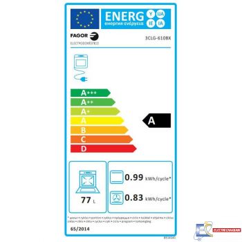 Cuisinière a gaz FAGOR 3CLG-610BX Premium - 77 L - Four électrique multifonction