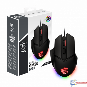 SOURIS GAMING MSI CLUTCH GM20 ELITE RGB AVEC POIDS AJUSTABLE