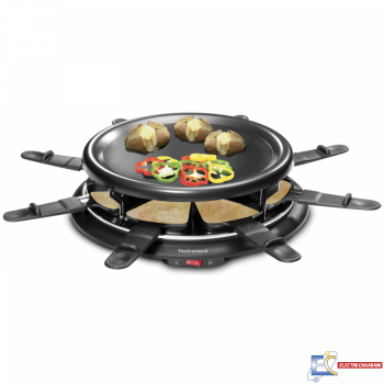 Raclette grill 8 personnes + crêpière Techwood TRA-88