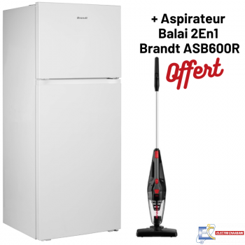 Réfrigérateur BRANDT BD4410NW 420 Litres NoFrost - Blanc + Aspirateur Balai Offert