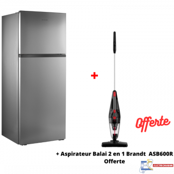 Réfrigérateur BRANDT BD5010NS 500 Litres NoFrost - Silver + Aspirateur Balai 2 en 1 Brandt