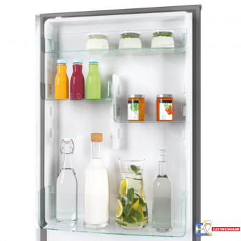 Réfrigérateur Combiné HOOVER HOCE7T618EX 341 Litres NoFrost - Inox + Aspirateur Balai Offert