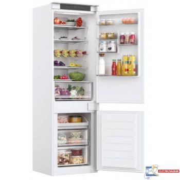 Réfrigérateur Combiné Hoover Encastrable Nofrost 341L Silver - HOBT3518FW