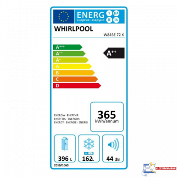 Réfrigérateur Combiné Whirlpool No Frost 558L - Gris - W84BE 72 X