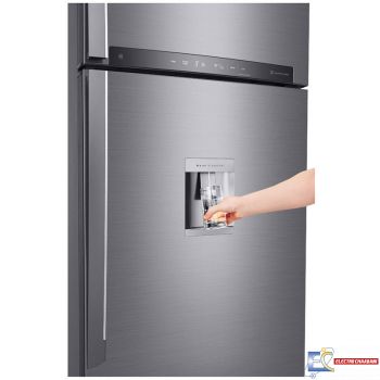 Réfrigérateur LG GL-F502HLHL No Frost - 438L  Avec Fontaine - Silver