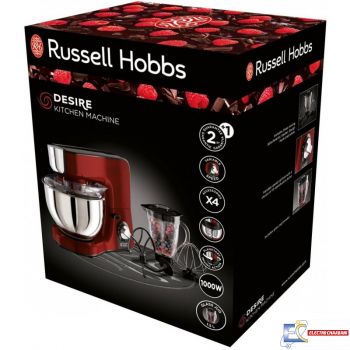 Robot Pâtissier Multifonction RUSSELL HOBBS 23480-56 1000Watts - Rouge