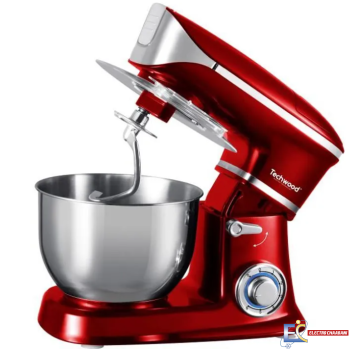 Robot pétrin TECHWOOD 1300W 6.5L Rouge - TCDR-135