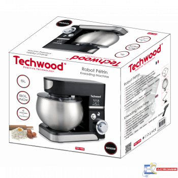 Robot Pétrin TECHWOOD TRO-1066 - 1000W - 5L - Noir